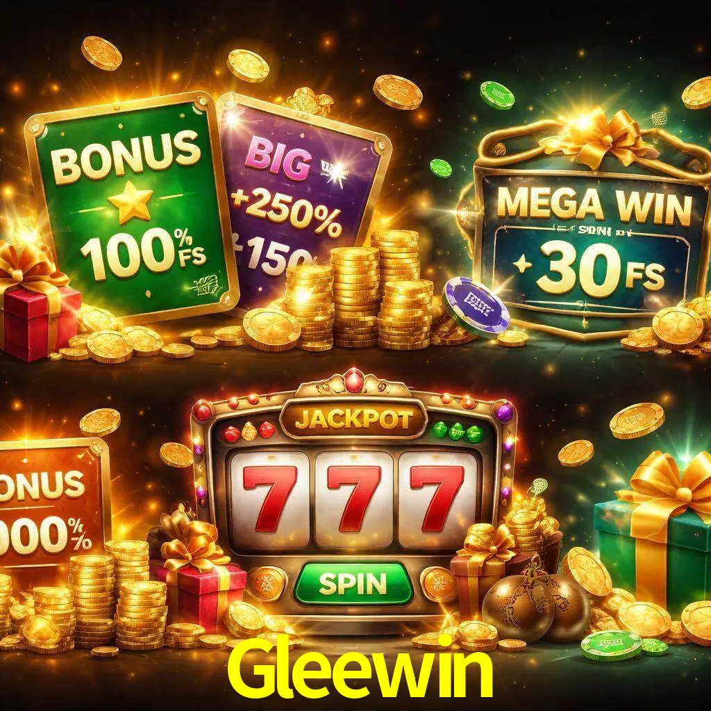 Tipos de bonos Gleewin incluyendo recompensas de bienvenida y promociones continuas