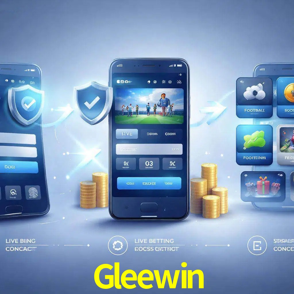 Pasos de acceso a la app Gleewin en pantalla de teléfono móvil